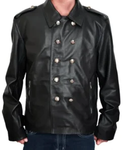 The Vampire Diaries Klaus Mikaelson Double Breasted Leather Jacket