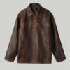 The Verlin Leather Brown Jacket