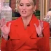 The View Sara Haines Wool Red Jacket