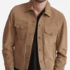 The Walking Dead S09 Andrew Lincoln Brown Suede Leather Jacket