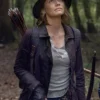 The Walking Dead S10 Lauren Cohan Brown Cotton Jacket