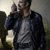 The Walking Dead Simon Black Bomber Leather Jacket