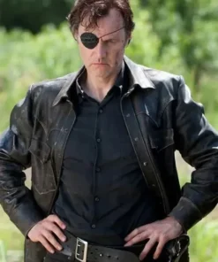The Walking Dead The Governor Black Leather Jacket