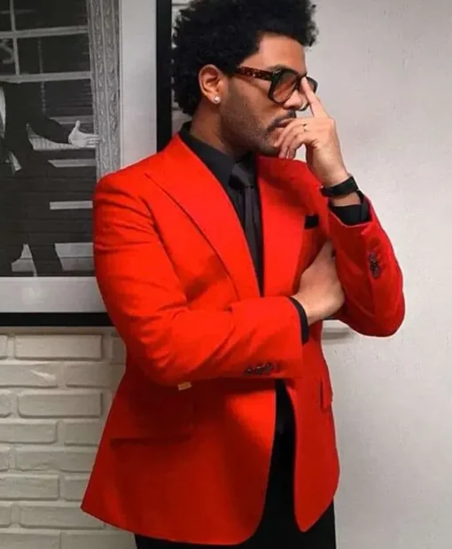 The Weeknd Blinding Lights Red Coat