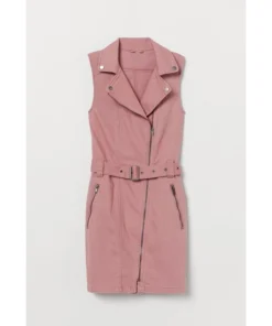 The Wilds Fatin Jadmani Long Pink Cotton Vest