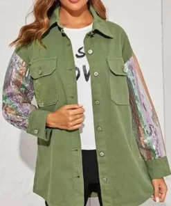 The Wilds Martha Blackburn Cotton and Sequin Jacket