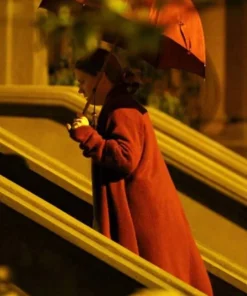 The Woman In The Window Amy Adams Red Fleece Coat