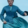 The Wonder 2022 Florence Pugh Caraco Blue Jacket