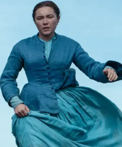 The Wonder 2022 Florence Pugh Caraco Blue Jacket