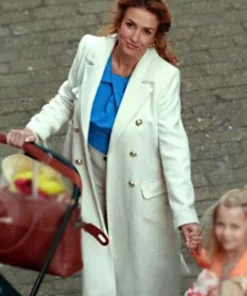 The Wonder Weeks 2023 Katja Schuurman White Cotton Coat