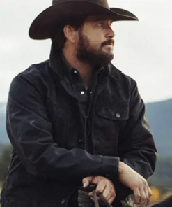 The Yellowstone Rip Wheeler Black Cotton Jacket