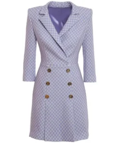 The Young and The Restless Lily Winters Purple Printed Blazer