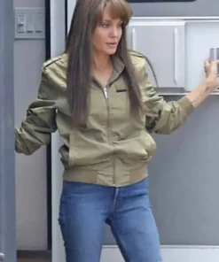 Those Who Wish Me Dead Angelina Jolie Green Bomber Jacket