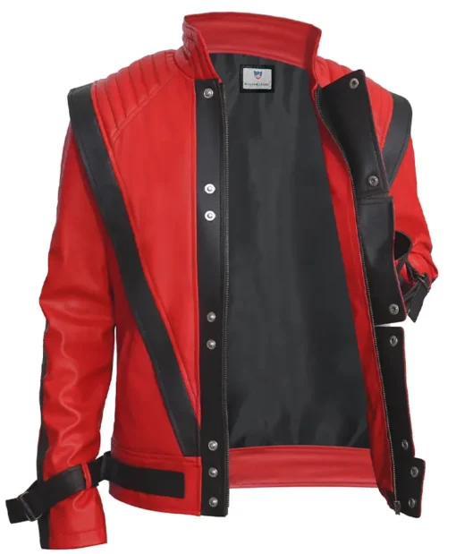 Thriller Michael Jackson King Of Pop Red Leather Jacket For Men And Women