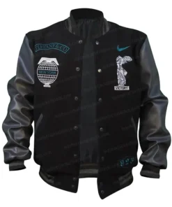 Tiffany and Co Nike Black Varsity Bomber Jacket For Sale