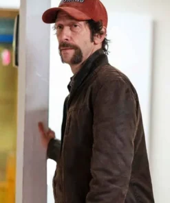 Tim Blake Nelson Watchmen Brown Leather Jacket