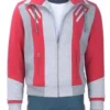 Titans Ryan Potter Beast Boy Bomber Red and Grey Jacket