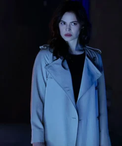Titans S03 Conor Leslie White Cotton Trench Coat