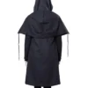 Titans Teagan Croft Cotton Black Hooded Long Coat
