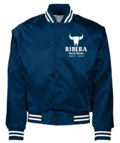 Tokyo Japan Ribera Steakhouse Blue Varsity Jacket