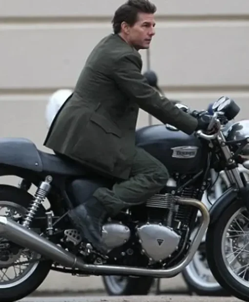 Tom Cruise Edge Of Tomorrow Wool Green Jacket