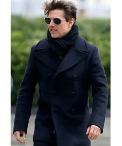 Tom Cruise Mission Impossible Fallout Black Wool Peacoat