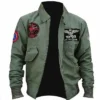 Tom Cruise Top Gun Maverick Green Cotton Bomber Jacket