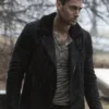 Tom Keen The Blacklist Fur Collar Black Suede Jacket