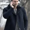Tom Keen The Blacklist Fur Collar Black Suede Jacket