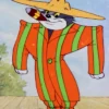 Cartoon Tom and Jerry Orange and Green Zoot Suit