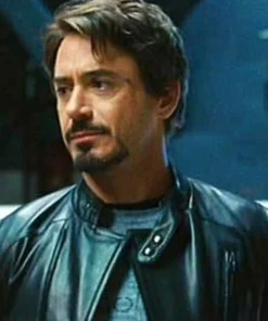 Tony Stark Iron Man Leather Jacket