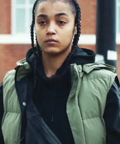 Top Boy Jaq Puffer Green Vest