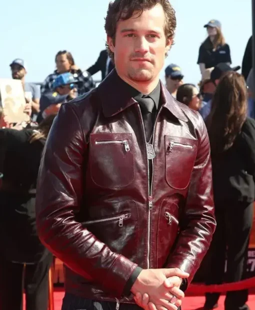Top Gun Maverick Lt Brigham Harvard Lennox PU Leather Jacket
