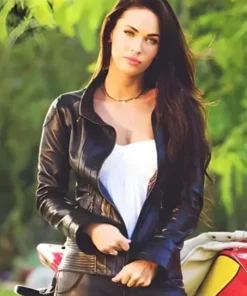 Transformers 2 Megan Fox Black Leather Jacket