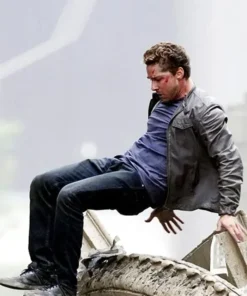 Transformers 3 Sam Witwicky Grey Real Leather Jacket