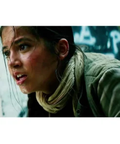 Transformers 5 The Last Knight Isabela Moner Green Cotton Jacket