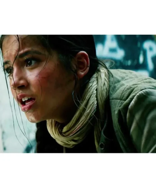 Transformers 5 The Last Knight Isabela Moner Green Cotton Jacket