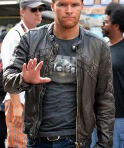 Transformers Age of Extinction Jack Reynor Black Leather Jacket