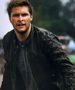 Transformers Age of Extinction Jack Reynor Black Leather Jacket