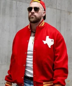 Travis Kelce Dallas Texans Varsity Jacket