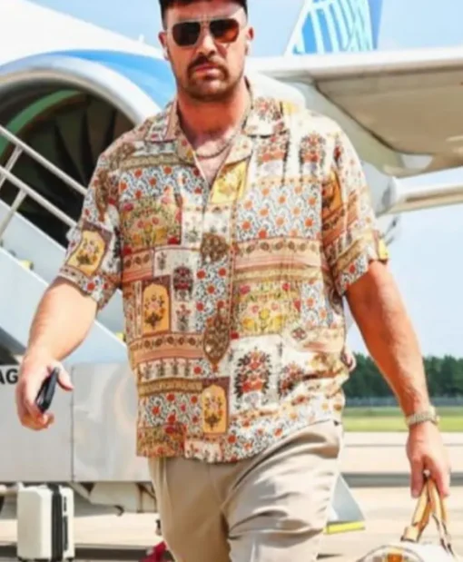 Travis Kelce Jacksonville Patchwork Floral Shirt