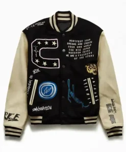 Travis Scott X Fragment Manifest Varsity Jacket