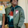 Tray Melbert Bel-Air S1 E5 Green Bomber Jacket