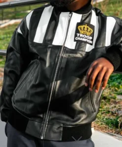 Troop Champion Bomber Leather Jacket