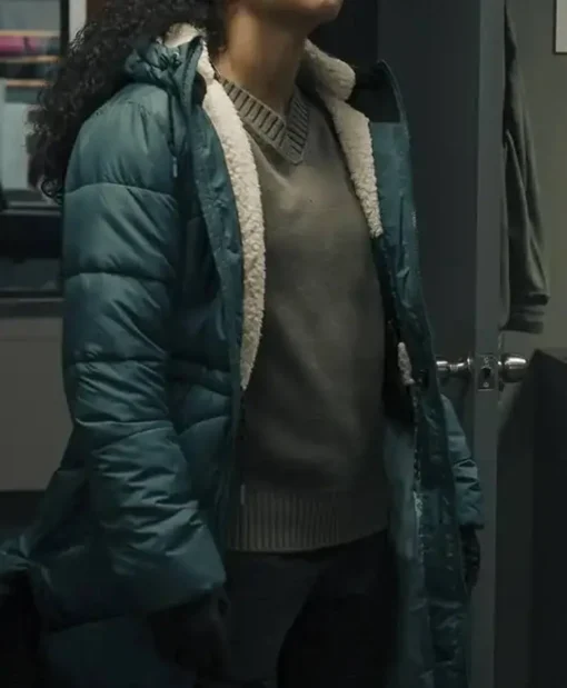 True Detective S04 Evangeline Navarro Puffer Coat