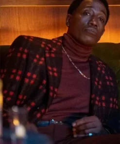 True Story Wesley Snipes Plaid Wool Long Coat