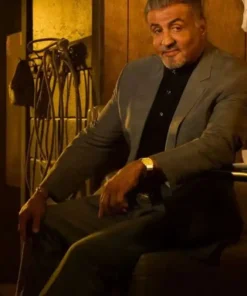 Tulsa King Sylvester Stallone Grey Blazer