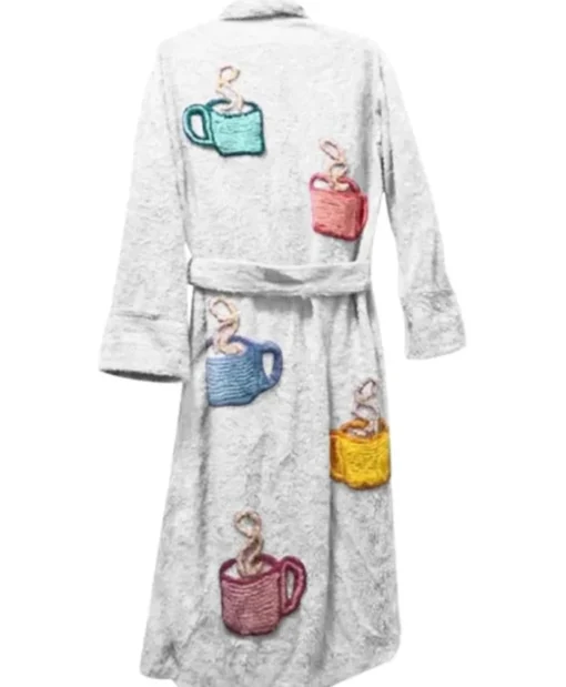 Tyler Durden Fight Club 1999 Brad Pitt White Bath Robe Coat
