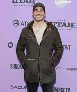 Tyler Hoechlin Palm Springs Fur Collar Jacket