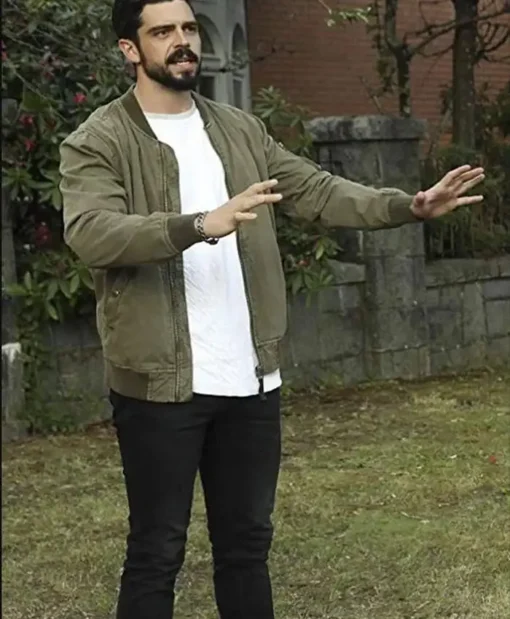 Tyler Rollins TV Series Take Two Micah Joe Parker Cotton Green Jacket